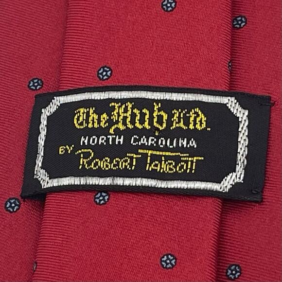 Robert Talbot Red Blue Paisley Pure Silk Career Office Necktie NWOT - Picture 4 of 7